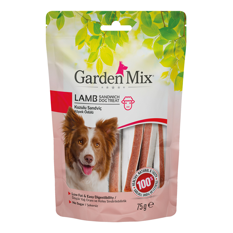 Gardenmix Kuzulu Sandviç Köpek Ödül Maması 75 g - 1