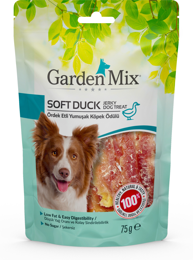 Gardenmix Ördek Etli Yumuşak Köpek Ödül Maması 75 g - 1