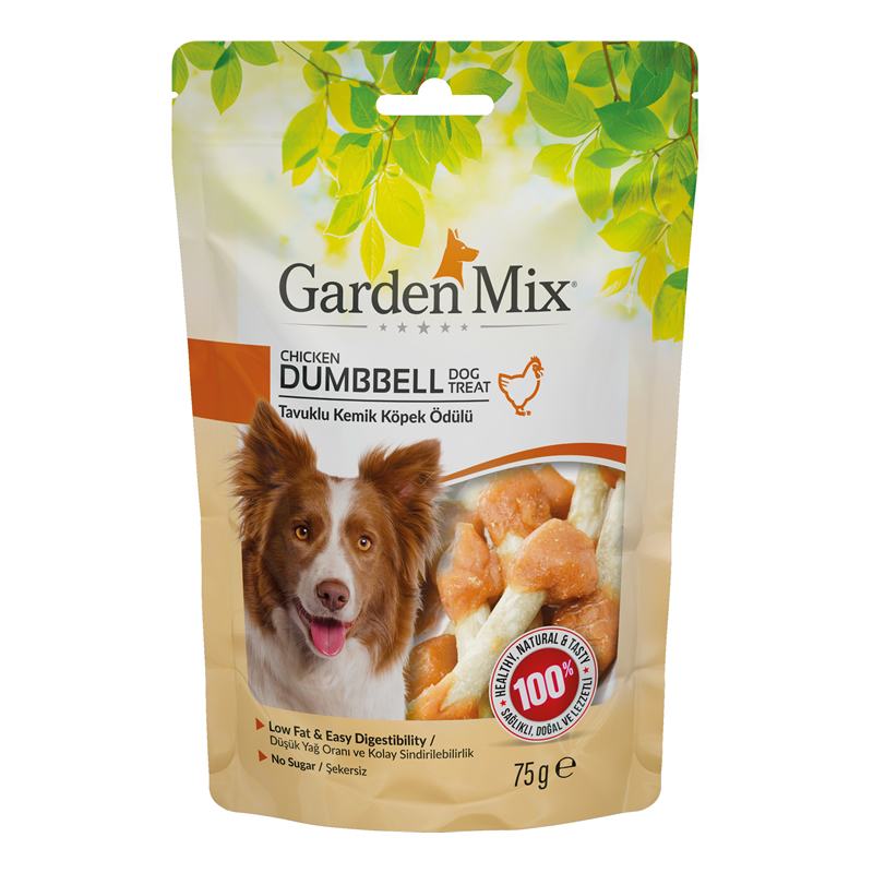 Garden Mix Tavuklu Kemik Köpek Ödülü 75 Gr - 1