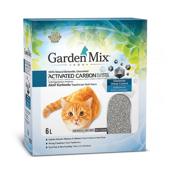 Gardenmix Aktif Karbonlu Bentonit Kedi Kumu 6 L - 1