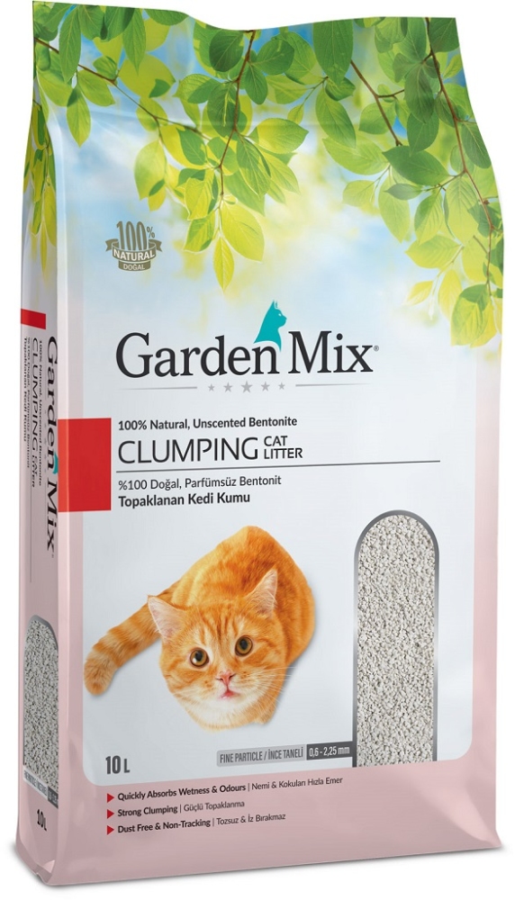 Gardenmix Kokusuz İnce Taneli Bentonit Kedi Kumu 10 L - 1