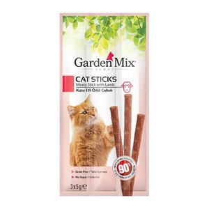 Gardenmix Kuzu Etli Kedi Stick Ödül 3x5 g