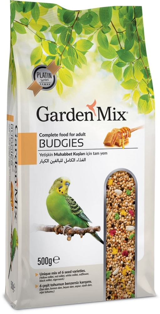 Gardenmix Platin Ballı Muhabbet Kuşu Yemi 500 gr - 1