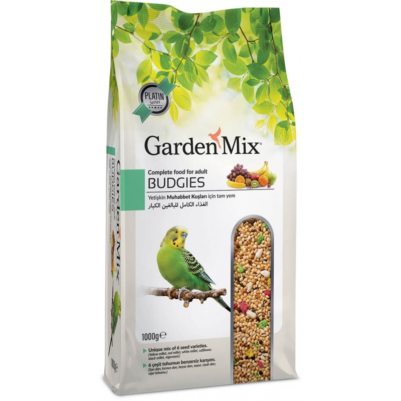 Gardenmix Platin Meyveli Muhabbet Kuşu Yemi 1 kg - 1