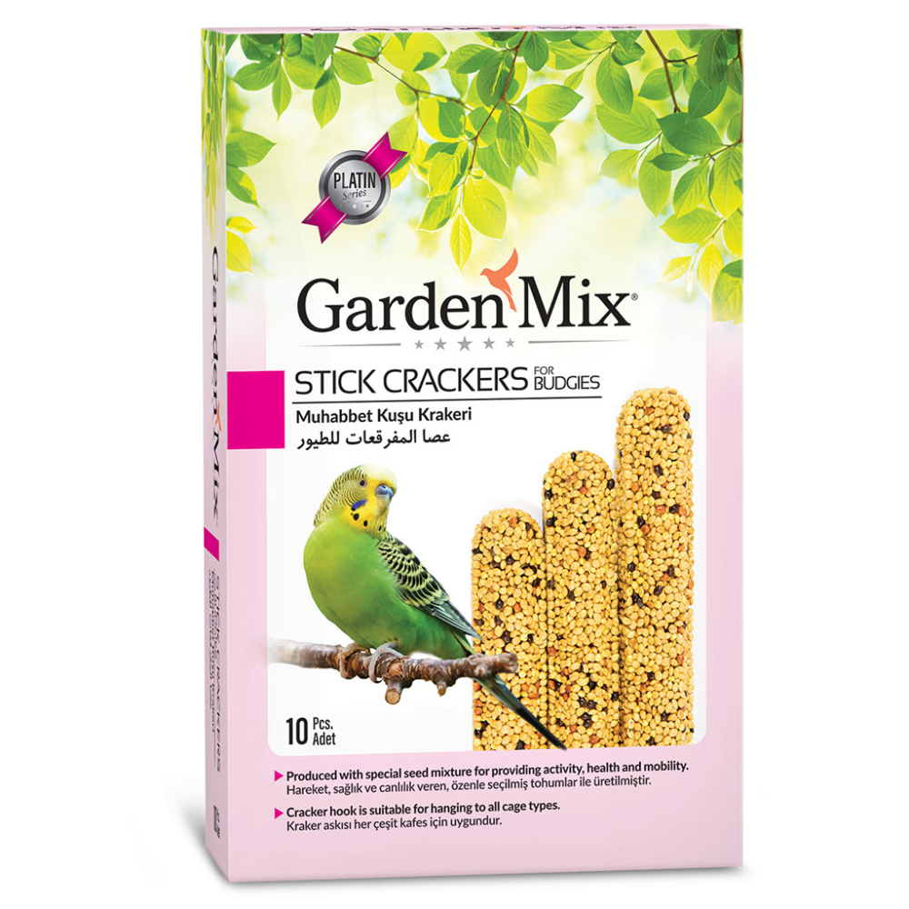 Gardenmix Platin Sade Muhabbet Kuşu Krakeri 10'lu - 1