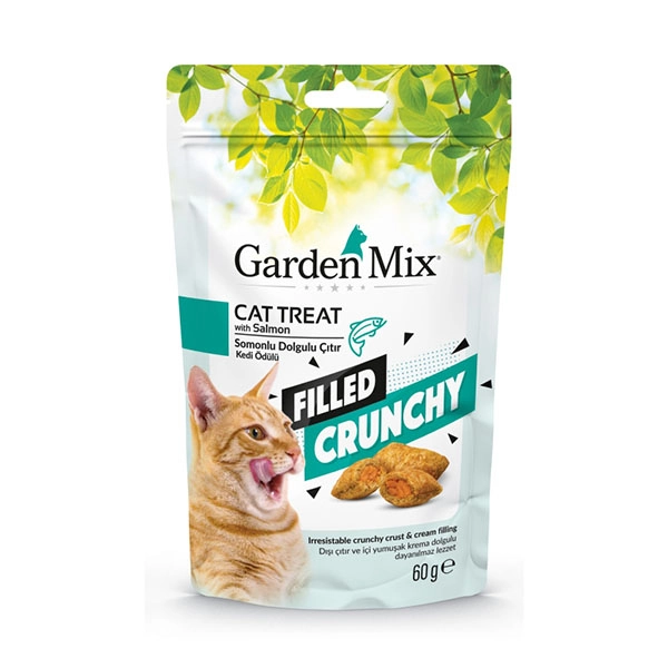 Gardenmix Somonlu İçi Dolgulu Kedi Ödülü 60 gr - 1