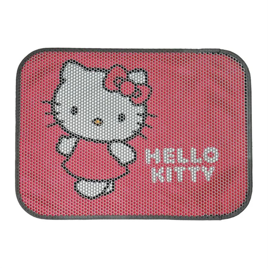 Hello Kitty Çift Katmanlı Dikdörtgen Kedi Kumu Paspası Pembe - 1