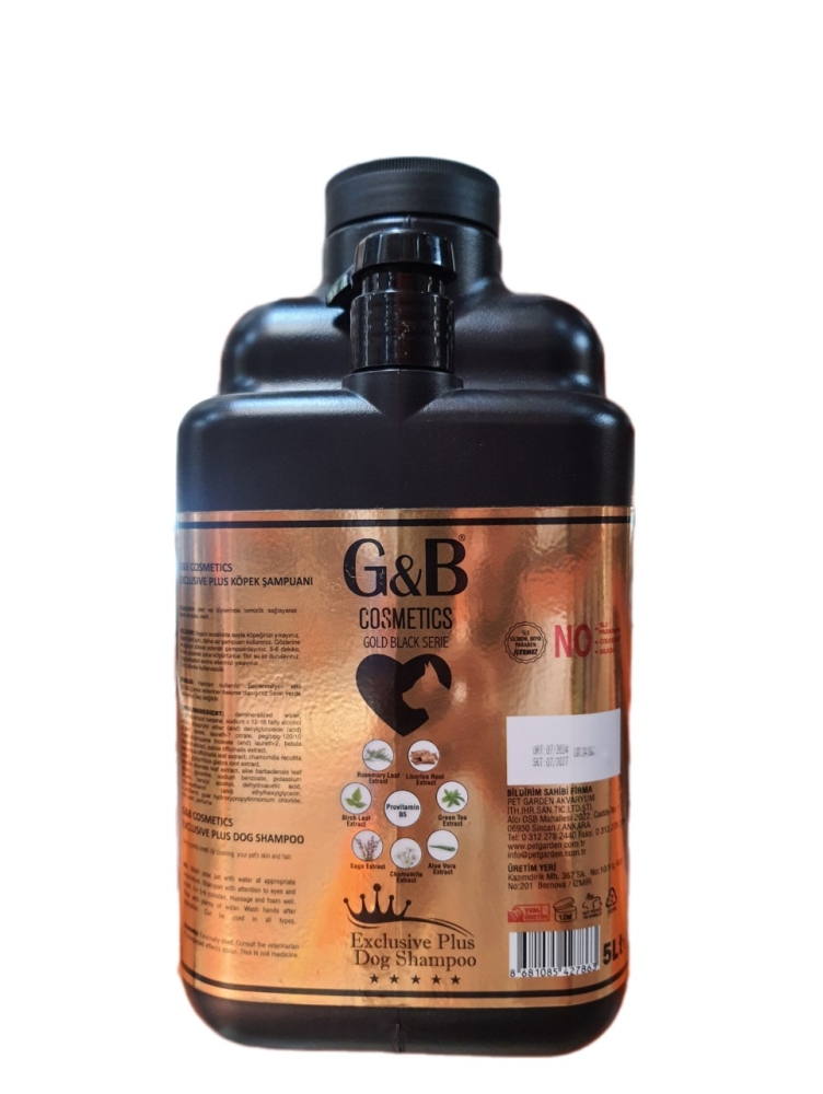 G&B Exclusive Plus Evcil Hayvan Şampuanı 5 Lt - 1