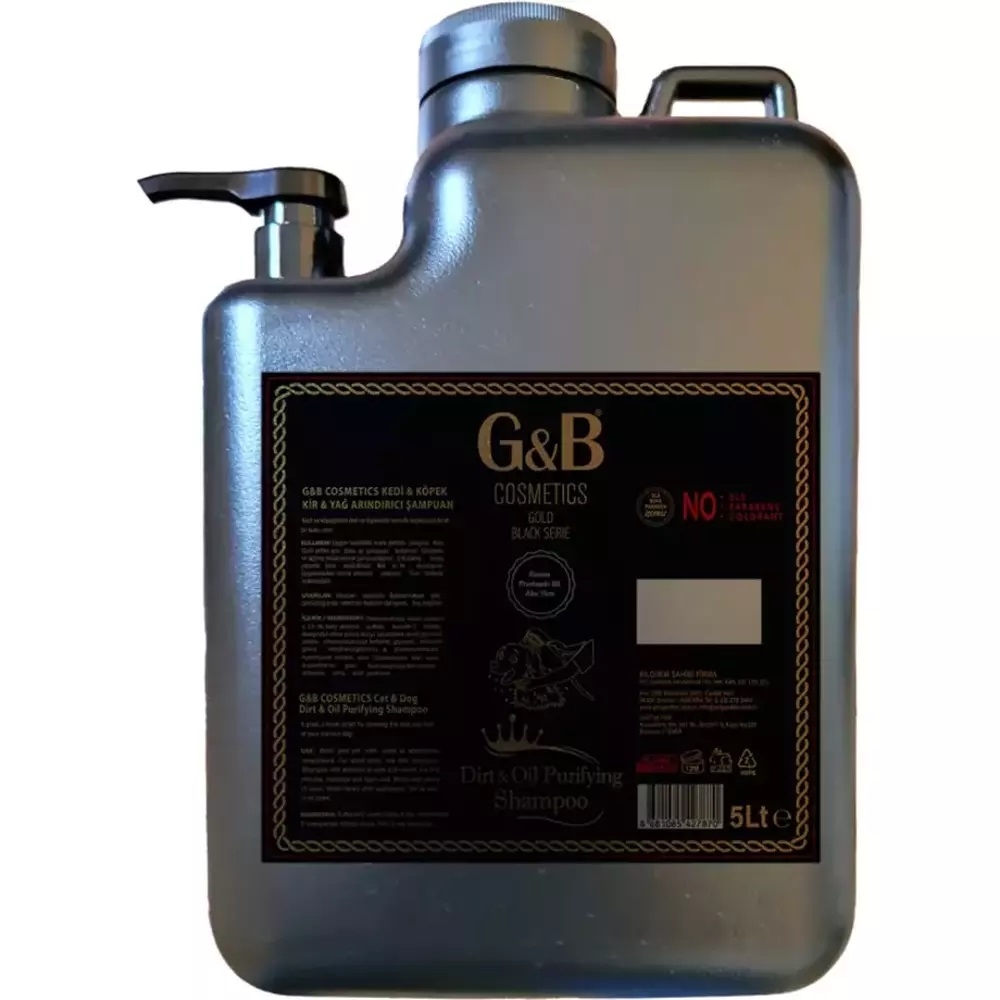 G&B Kir ve Yağ Arındırıcı Evcil Hayvan Şampuanı 5 Lt - 1