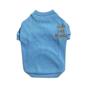 GC-2527 CUTE BUT PSYCHO-BEBE MAVİ KAŞKORSE TİŞÖRT 2XL