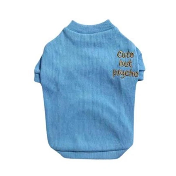 GC-2527 CUTE BUT PSYCHO-BEBE MAVİ KAŞKORSE TİŞÖRT 2XL - 1