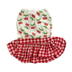 GC-2533 KIRMIZI PÖTÜKARE KİRAZLI ELBİSE XL