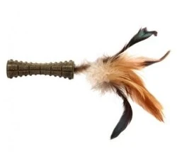 GiGwi Catnipli Doğal Tüylü Kahverengi Kedi Oyuncağı 22 Cm - 2