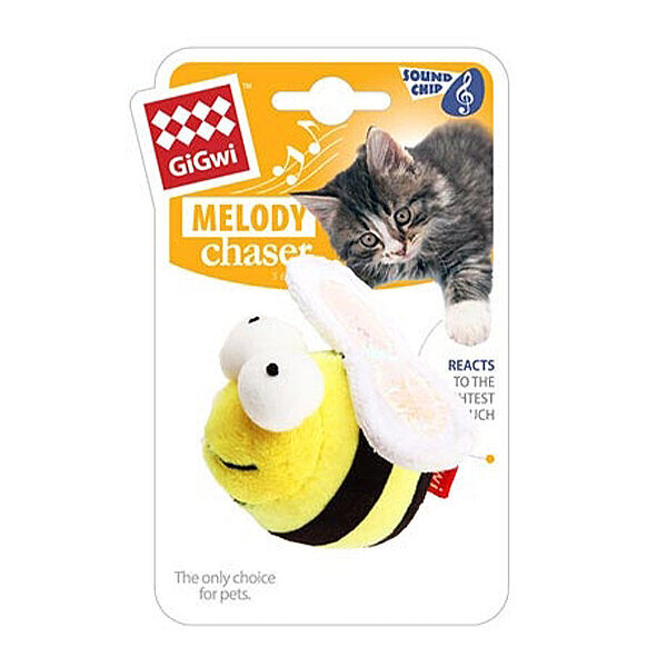 Gigwi Melody Chaser Sesli Arı  Kedi Oyuncağı 8 cm