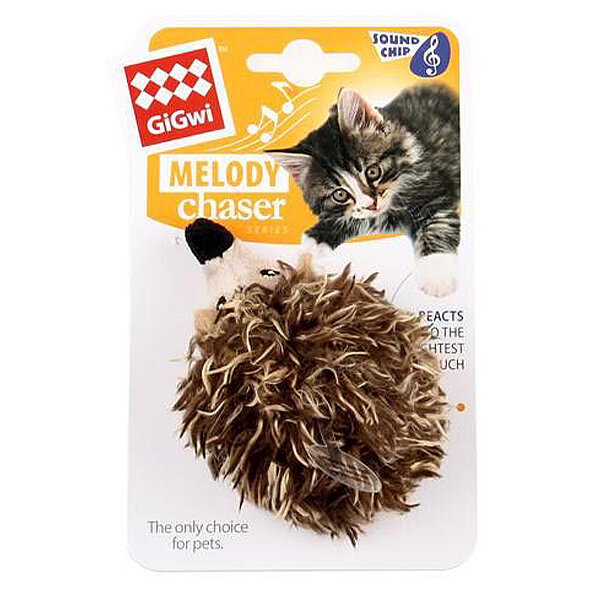 Gigwi Melody Chaser Sesli Kirpi Kedi Oyuncağı 8 cm