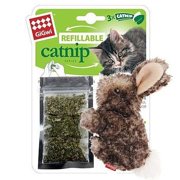 Gigwi Plush Friendz Catnipli Tavşan Peluş Kedi Oyuncağı 10 cm