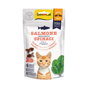 GimCat Crunchy Snack Somon & Ispanaklı Kedi Ödül Maması 50 g