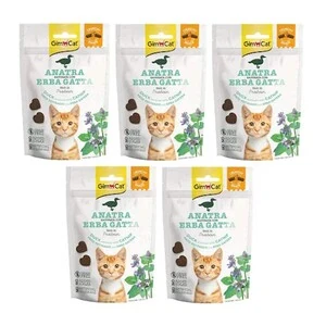 Gimcat Crunchy Snacks Ördek ve Kedi Otlu Tahılsız Kedi Ödülü 50 gr - 4