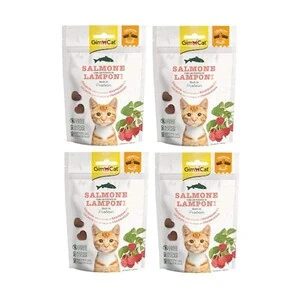 Gimcat Crunchy Snacks Somon ve Ahududulu Tahılsız Kedi Ödülü 50 gr - 5