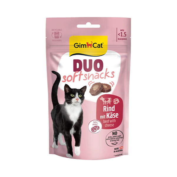 GimCat Duo Soft Sığır Etli & Peynirli Yumuşak Kedi Ödül Maması 50 g - 1