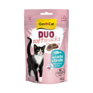 GimCat Duo Soft Somon ve Alabalık Yumuşak Kedi Ödül Maması 50 g
