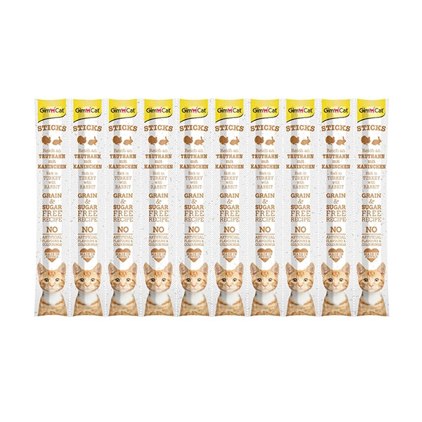 Gimcat Kedi Ödül Çubuğu Hindi-Tavşan Etli 50 Gr. 10 lu - 1