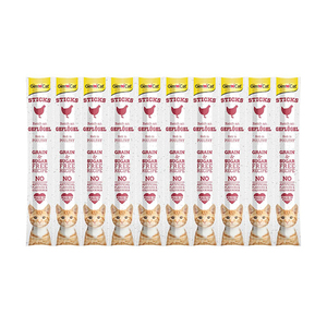 GimCat Sticks Kümes Hayvanlı Kedi Ödül Çubuğu 50 g (10'lu)