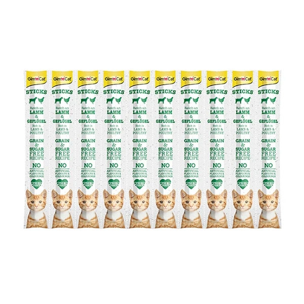 Gimcat Kedi Ödül Çubuğu Kuzu - Tavuk Etli 50 Gr. 10 lu - 1