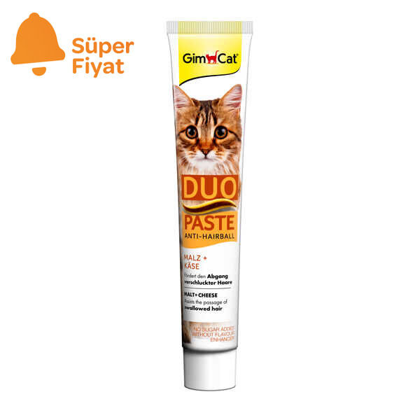GimCat Anti-Hairball Peynirli Tüy Yumağı Destekleyici Kedi Macunu 50 g - 1