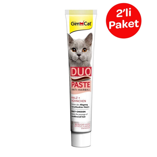 Gimcat Kediler için Anti-Hairball Tavuklu Malt 50 gr x 2 - 1