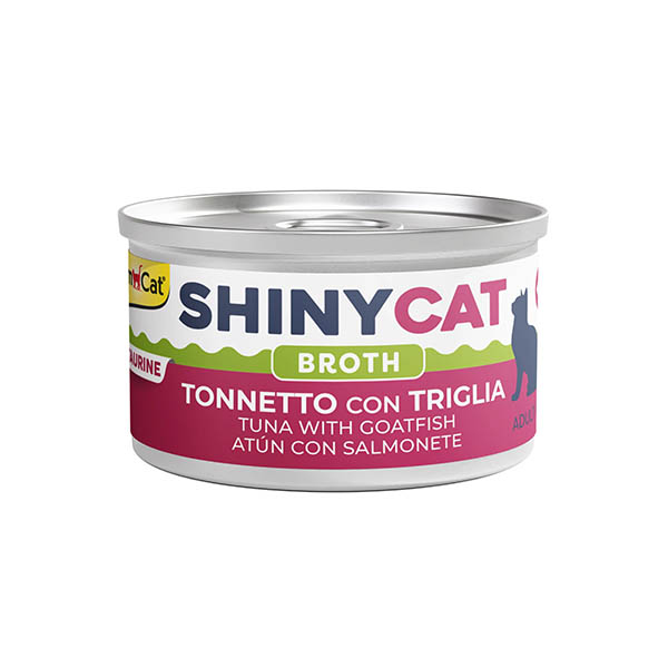 Gimcat Kedi Yaş Maması Shinycat Broth (Sos içinde) Barbun Balıklı Ton Balığı 70 gr - 1