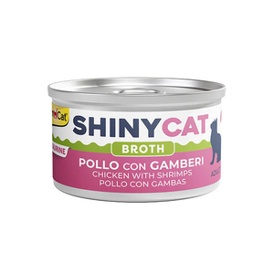 GimCat ShinyCat Broth Tavuk ve Karides Soslu Kedi Yaş Maması 70 g