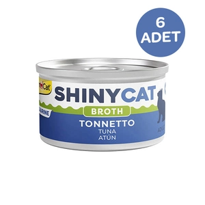 Gimcat Konserve Kedi Maması Shinycat Broth (Sos içinde) Ton Balığı 70 Gr x 6 Adet