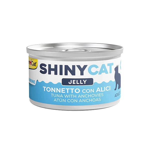Gimcat Konserve Kedi Maması Shinycat Jelly (Jöle içinde) Ançüezli Ton Balığı 70 gr - 1
