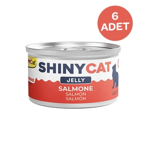 Gimcat Konserve Kedi Maması Shinycat Jelly (Jöle içinde) Somon Balığı 70 Gr x 6 Adet