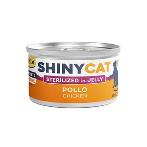 Gimcat Konserve Kedi Maması Shinycat Jelly (Jöle içinde) Tavuk Kısırlaştırılmış kediler için 70 gr
