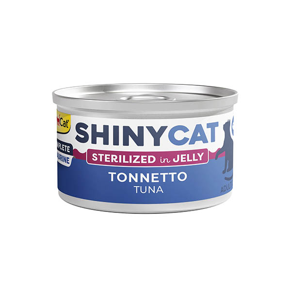 Gimcat Kedi Yaş Maması Shinycat Jelly (Jöle içinde) Ton Balığı Kısırlaştırılmış kediler için 70 gr - 1