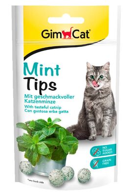 GimCat Mint Tips Naneli Kedi Ödül Tableti 40 g - 1