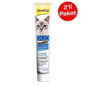 GimCat Multi-Vitamin Duo Paste Tuna + 12 Vitaminli 50gr x 2