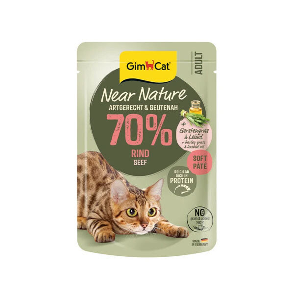 GimCat Near Nature Sığır Etli Pate Kedi Konserve Yaş Maması 85 g - 1