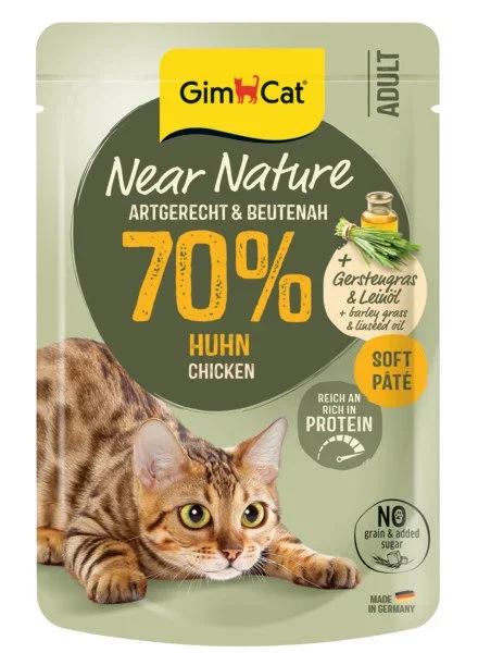 GimCat Near Nature Tavuklu Konserve Kedi Maması 85 g - 1