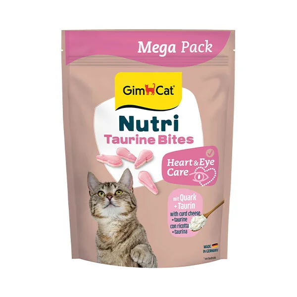 GimCat Nutri Taurine Bites Quark Katkılı Taurin Destekli Kedi Ödülü 425 g - 1