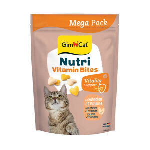 GimCat Nutri Vitamin Bites Tavuklu Vitamin Destekli Kedi Ödülü 425 g