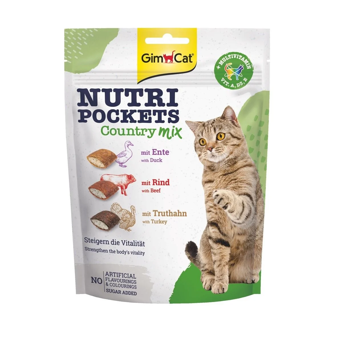 GimCat Nutripockets Country Mix Kedi Ödülü 150 gr - 1
