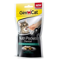 GimCat Nutripockets Dental Ağız ve Diş Destekleyici Kedi Ödül Maması 60 g - 2