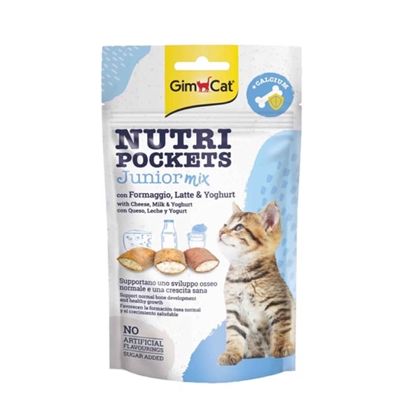 GimCat Nutripockets Junior Mix Yavru Kedi Ödül Maması 60 g - 1
