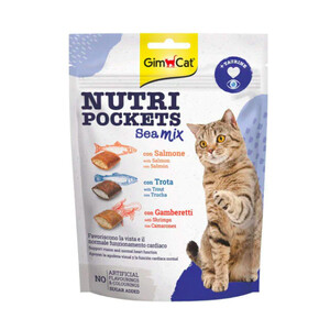 GimCat Nutripockets Sea Mix Taurinli Kedi Ödül Maması 150 g