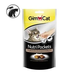 Gimcat Nutripockets Kedi Ödülü Tavuk Biotin 60 GR - 3