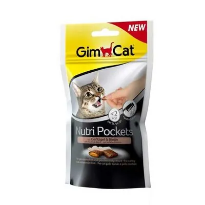 Gimcat Nutripockets Kedi Ödülü Tavuk Biotin 60 GR - 5