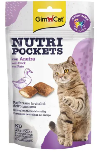 GimCat Nutripockets Ördekli Kedi Ödülü 60Gr - 1